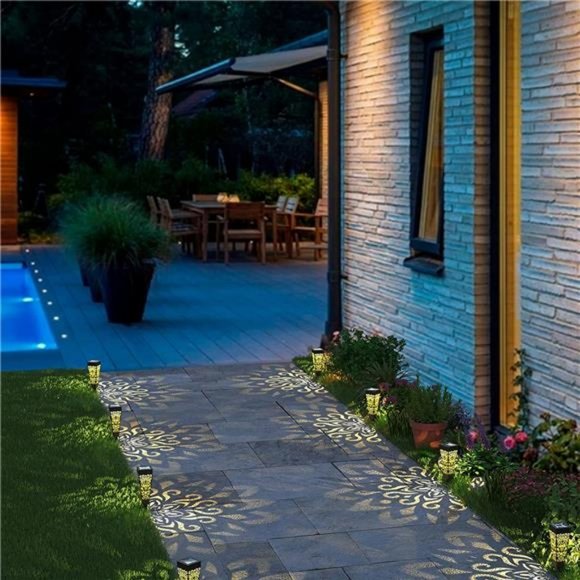 8 Pack Solar Lights Outdoor Garden Decorative Solar Garden Light with Warm Light - Picture 6 of 6